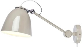 Aplică de perete grej cu alimentare la priză Tilt – Markslöjd