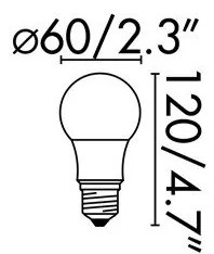 Bec E27 LED 10W 2700K DIMABLE