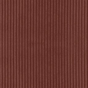 Colțar teracotă cu tapițerie din catifea reiată (cu colț pe partea dreaptă/cu șezlong) Merid – Ropez