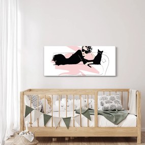 Tablou - Doamnă de modă (120x50 cm)