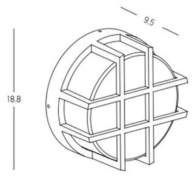 Aplica de exterior LED design decorativ IP65 Neves