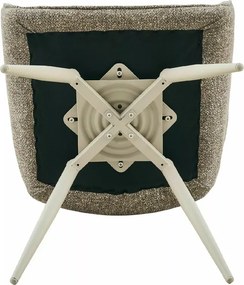 Scaun rotativ de dining MORIX, bej inchis/casmir