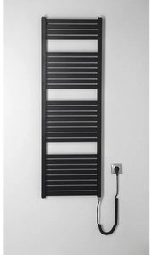 Radiator portprosop electric pentru baie Aqualine TONDI-E 500W/230V 133 cm negru mat