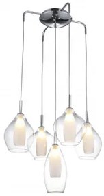 Suspensie 5 becuri G9 AMBER MILANO AZ3076 Azzardo