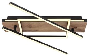 Plafoniera LED design indistrial Colli negru 68x46cm