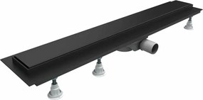 Set rigola pentru dus plus capac Omnires Lowfix 90 cm negru