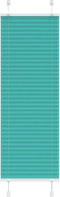 vidaXL Jaluzea plisată verde petrol 50x150 cm Lățime țesătură 49,4 cm