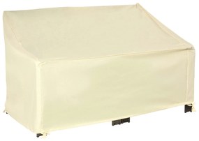 Outsunny Husă de protecție pentru mobilier de grădină cearceaf impermeabil 140L x 84l x 56/94H cm Oxford de înaltă densitate 600D Bej | Aosom Romania