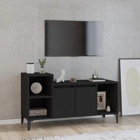 Comoda TV, negru, 100x35x55 cm, lemn prelucrat 1, Negru