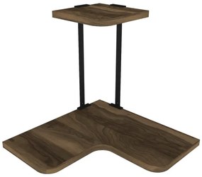 Etajeră de colț AGORA 33,8x38,5 cm maro