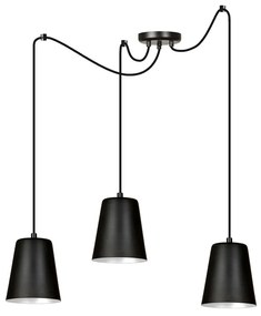 Suspensie Link 3 Black / White 454/3 Emibig Lighting, Modern, E27, Polonia