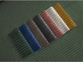 Canapea verde cu tapițerie din catifea reiată 250 cm Tina – Bobochic Paris