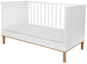 Patut copii Toteme botanic alb/stejar 70x140 cm