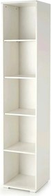 Biblioteca LIMA SL-1 alb, PAL laminat, 40x40x200 cm