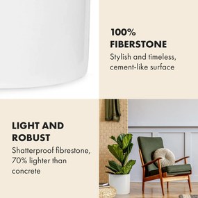 Gendt, ghiveci de flori, piatră fibroasă, interior / exterior