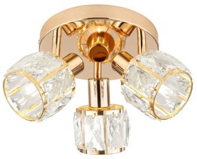 Spot DUBAI 3xE14/40W/230V d. 36 cm roz-auriu