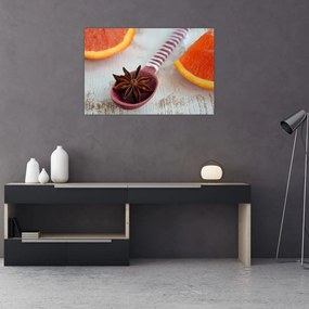 Tablou cu scorțișoară pe linguriță (90x60 cm)