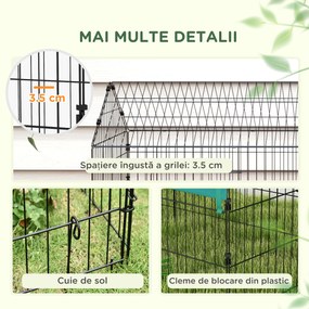 PawHut Tarc pentru Animale de Companie, Habitat pentru Pui, Iepuri, Chinchilla, Spațiu Sigur cu Acoperiș Verde | Aosom Romania