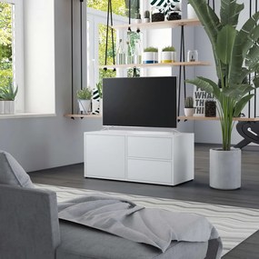 vidaXL Dulap TV, alb, 80 x 34 x 36 cm, lemn prelucrat