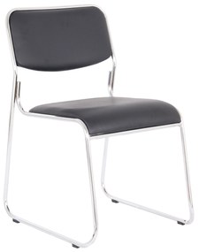 Scaun vizitator Eco, negru, 40x43x76 cm