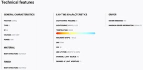 Spot LED incastrabil TULIPA White recessed downlight 10W 15° 3000K CRI90 IP44