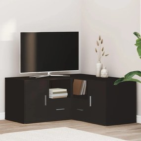 vidaXL Dulap de colț, negru, 160x40x45 cm, lemn prelucrat