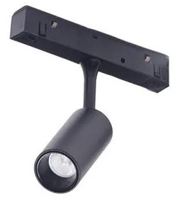Set 2m sina magnetica monofazata cu iluminat inclus Alfa 52M2034BK negru, 3000K