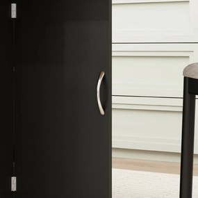 HOMCOM Masă Pliabilă pentru 4-6 Persoane, cu 2 Roți, Masă Rabatabilă cu 2 Rafturi pentru Depozitare, 140x75x74 cm, Negru | Aosom Romania