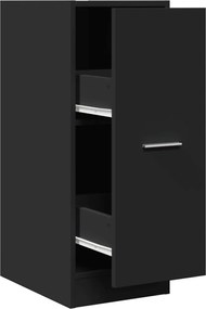 vidaXL Dulap de farmacie, negru, 30x41x77,5 cm, lemn prelucrat