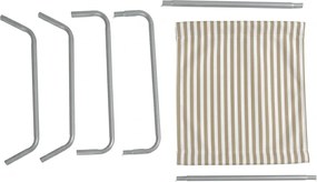 Sezlong de plaja pliabil SAND STRIPES, maro