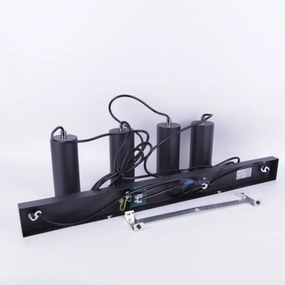 Lustră pe cablu ROBBY 4xGU10/35W/230V neagră Globo 57911-4HB