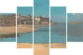 Tablou - Odilon Redon, Village by the Sea in Brittany, reproducere (150x105 cm)