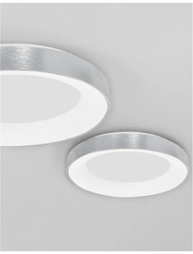 Plafoniera LED 3000K moderna 60cm RANDO THIN argintiu NVL-9353856