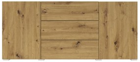 Comodă Avernic Typ 26 (negru + Stejar artisan). 1042059