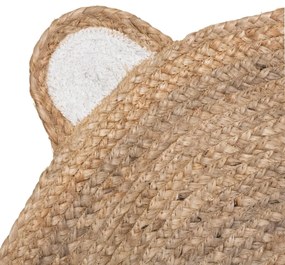 OFERTA Covor din iuta pentru copii CAP DE URS 100 cm clasa II