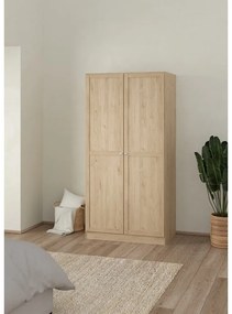Șifonier în culoare naturală cu aspect de lemn de stejar 99x200x62 cm Billund – Tvilum