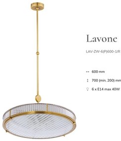 Lustra, Pendul design LUX realizat manual LAVONE 60cm