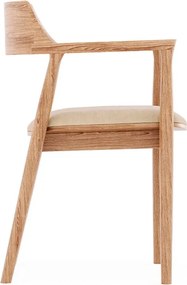 Scaun lemn masiv Quest, 52,5 × 58 × 78 cm