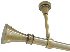 Galerie simpla prindere tavan fara inele CARTER 19 MM aur antic (Alege marime: 320 cm)
