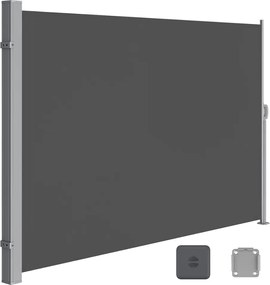 Marchiză laterală HORIZON pentru terasă, 180x450cm, gri SongmicsHome
