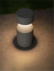 Stalp exterior din ciment IP65 LED Lua H-35,5cm