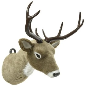 Decoratiune de perete Reindeer head, Decoris, 31x29x26 cm, plastic, maro