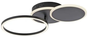 Plafonieră LED SEVENT LED/25,5W/230V negru Leuchten Direkt 14116-18