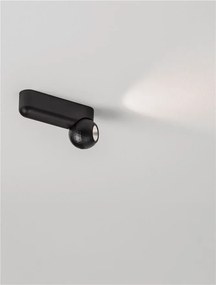 Aplica cu spot LED stil minimalist 2700K NOTIC negru