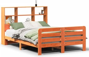 vidaXL Cadru pat fără saltea, maro ceruit, 160x200 cm, lemn masiv pin