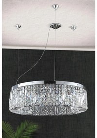 Lustra cristal Asfour design modern de lux Ring 80cm chrome plated