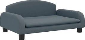 vidaXL Canapea pentru copii, gri, 70x45x30 cm, material textil