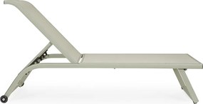 Șezlong de grădină taupe din metal Taylor – Bizzotto
