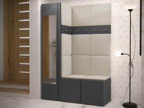 Mobilier hol Tovenaz X (grafit) (cu oglindă). 1104787