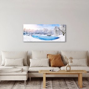 Tablou - Lac de gheață (120x50 cm)